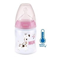 NUK First Choice Temperature Control Baby Bottle 150 ml pink