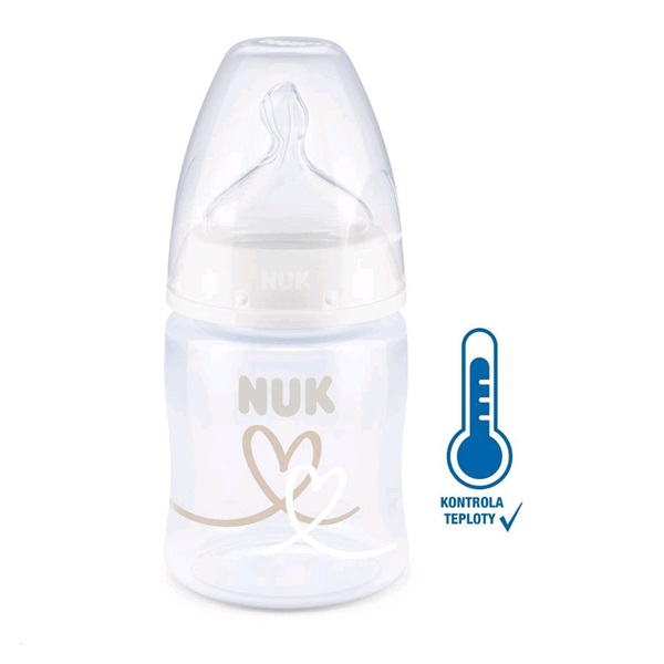 NUK First Choice Temperature Control Baby Bottle 150 ml white