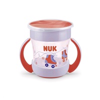 NUK Mini Magic 360° baby cup with lid red