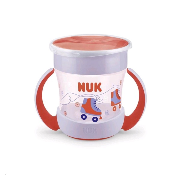 NUK Mini Magic 360° baby cup with lid red