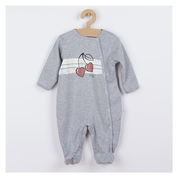 Baby cotton jumpsuit Koala Cherry, size 74 (6-9m)