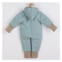 Spring overalls with hood New Baby Spring mint, size 56 (0-3m)