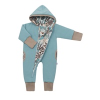 Spring overalls with hood New Baby Spring mint, size 56 (0-3m)