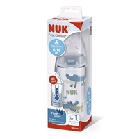 NUK FC+Temperature Control Baby Bottle 300 ml BOX-Flow Control Teat Blue