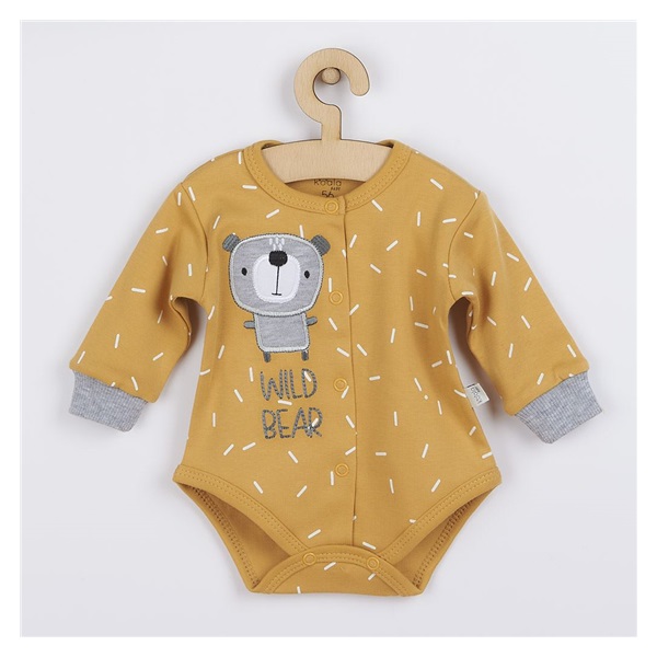 Koala Wild Bear full zip baby bodysuit, size 56 (0-3m)