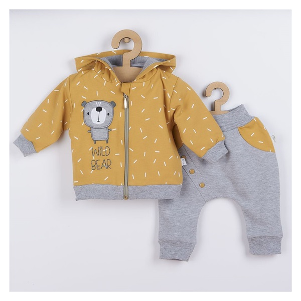 Baby sweatpants and hoodie Koala Wild Bear, size 68 (4-6m)