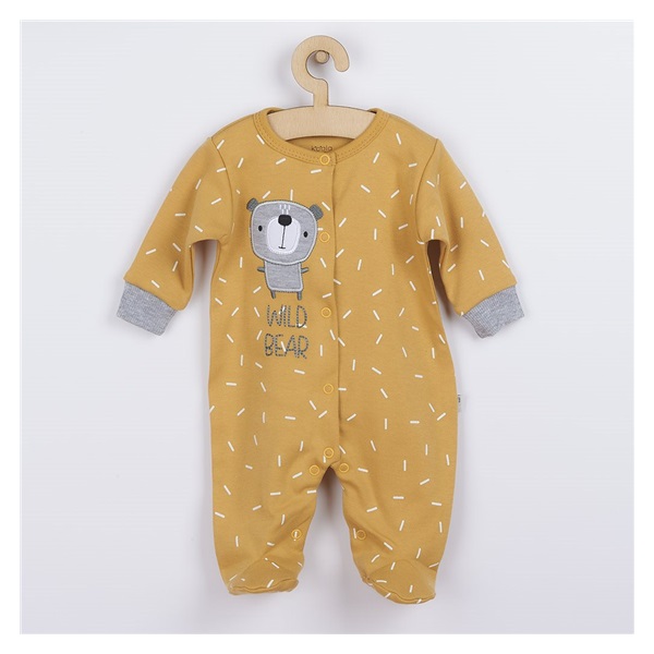 Baby cotton jumpsuit Koala Wild Bear, size 74 (6-9m)