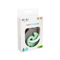 Baby silicone teethers Akuku bear and duck set of 2