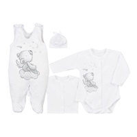 4-piece baby set Koala Angel white, size 50