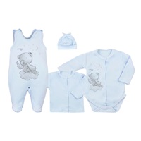 4-piece baby set Koala Angel blue, size 50