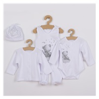 4-piece baby set Koala Angel white, size 56 (0-3m)