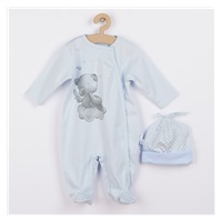 Baby jumpsuit with cap Koala Angel blue, size 56 (0-3m)