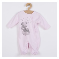 Baby jumpsuit with cap Koala Angel pink, size 56 (0-3m)