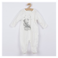 Baby jumpsuit with cap Koala Angel cream, size 56 (0-3m)