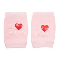 New Baby baby knee pads with ABS I Love Mum and Dad pink