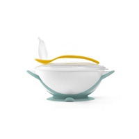 Baby bowl with suction cup and spoon Baby Ono white-mint