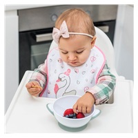 Baby bowl with suction cup and spoon Baby Ono white-mint