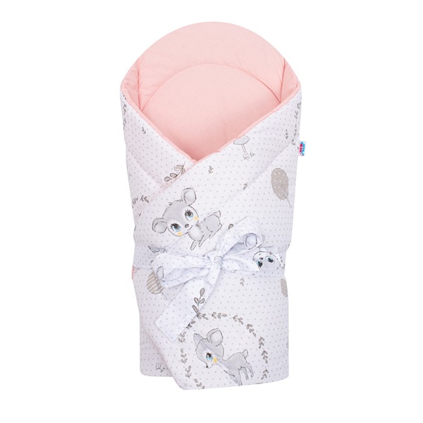 Wrap with coconut reinforcement and bow New Baby Deer grey-pink