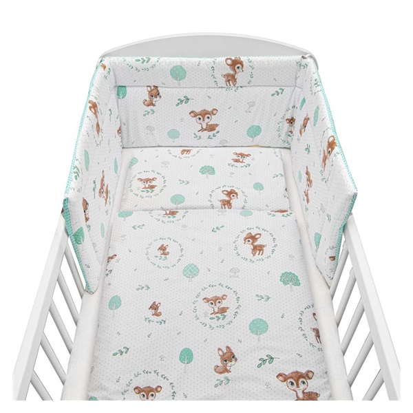 3-piece bedding New Baby 90/120 cm Deer mint