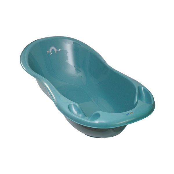 Anatomical bathtub with spout 102 cm LUX METEO turquoise