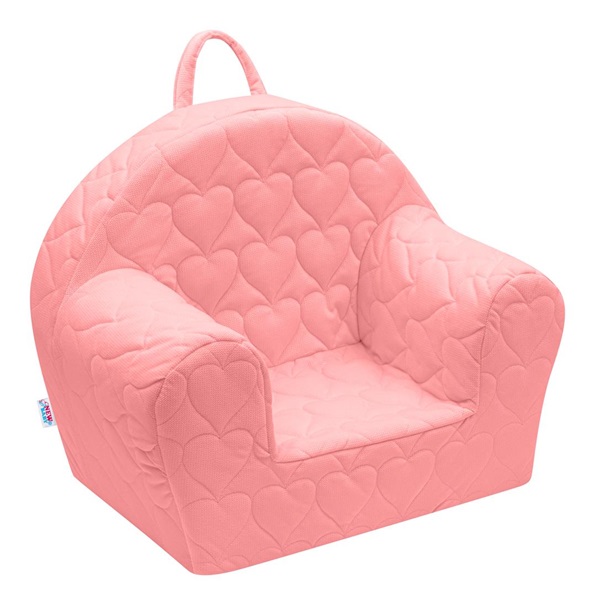 Baby chair made of Velvet New Baby Hearts pink