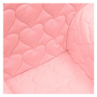 Baby chair made of Velvet New Baby Hearts pink