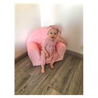 Baby chair made of Velvet New Baby Hearts pink