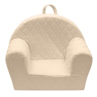 Children‘s armchair made of Velvet New Baby Puffs ivory