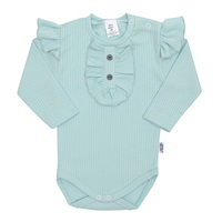 Baby body New Baby Stripes ice blue, size 56 (0-3m)