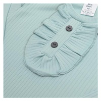 Baby body New Baby Stripes ice blue, size 74 (6-9m)