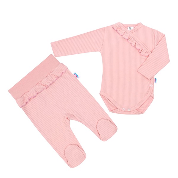 2-Piece Infant Set New Baby Stripes Pink, size 86 (12-18m)