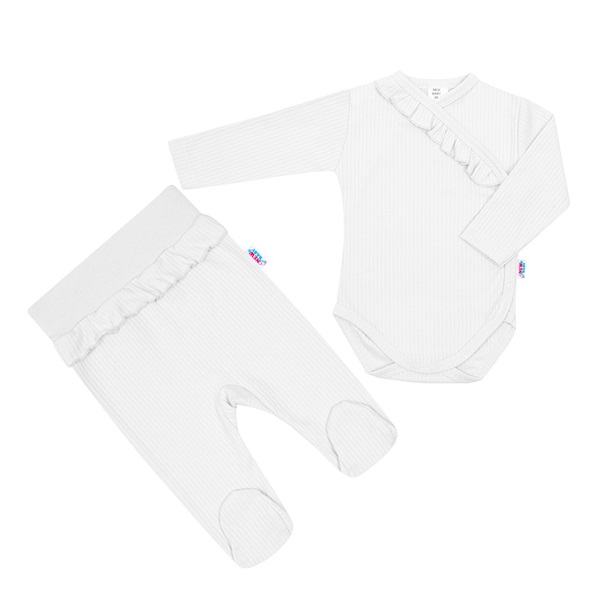 2-Piece Infant Set New Baby Stripes White, size 86 (12-18m)