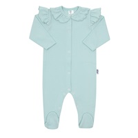 Baby Cotton Jumpsuit New Baby Stripes Ice Blue, size 74 (6-9m)