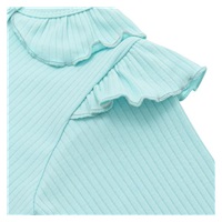 Baby Cotton Jumpsuit New Baby Stripes Ice Blue, size 74 (6-9m)