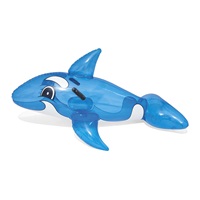 Baby inflatable dolphin in water with handles Bestway blue