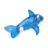 Baby inflatable dolphin in water with handles Bestway blue