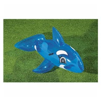 Baby inflatable dolphin in water with handles Bestway blue