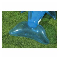 Baby inflatable dolphin in water with handles Bestway blue