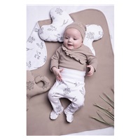 Baby cotton bodysuit with side fastening Nicol Ella beige, size 56 (0-3m)