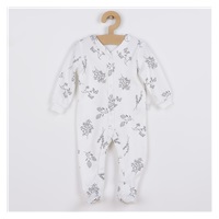 Baby cotton jumpsuit Nicol Ella white, size 68 (4-6m)