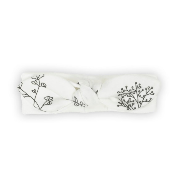 Baby cotton headband Nicol Ella white, size 80/86