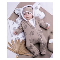 Winter baby jumpsuit Nicol Ella beige, size 68 (4-6m)