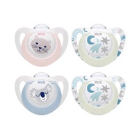 NUK Star Day and Night Soother 0-6 m 2pcs/BOX boy, size 0-6 m