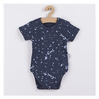 Baby Cotton Short Sleeve Body Nicol Max dark, size 68 (4-6m)