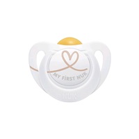 NUK Star Latex Soother 0-6 m heart, size 0-6 m