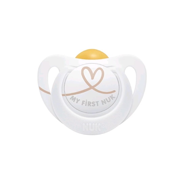 NUK Star Latex Soother 0-6 m heart, size 0-6 m