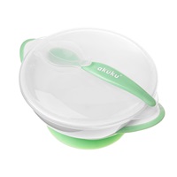 Akuku bowl and spoon 300 ml green