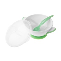 Akuku bowl and spoon 300 ml green