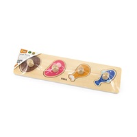 Wooden puzzle with handles for little ones Viga Food