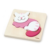 Wooden puzzle for little ones Viga Cat